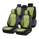 Full Set Car Seat Covers Green Waterproof Luxury Auto Seat Protector Fit for Most Cars