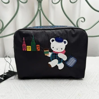 Embroidery Bear Women Bag Japan Popular Bag Handbag Tote Casual Computer Crossbody Bag