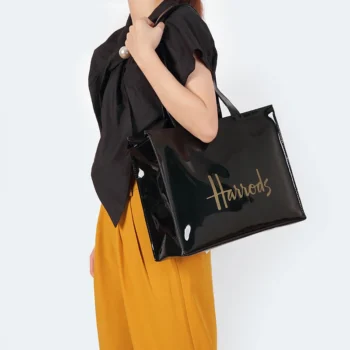 Harrods Shoulders Bag UK Printed Eco-friendly Shopping Bag Large Capacity Waterproof Anime Tote Bag