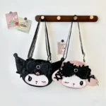Kawaii Kuromi Shoulder Bag cartoon Anime Melody Lovely Three-dimensional Crossbody Sweet Student Versatile Cartoon Bag New