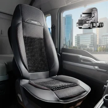 Cooling Beaded Seat Covers for Semi Trucks, Ergonomic Back Support & Anti-Sweat Design, Universal Fit