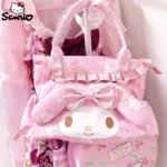 Sanrio Cute My Melody Shoulder Bag Large Capacity Travel Handheld Portable Casual Commuter Crossbody Bag Anime Surrounding Girls