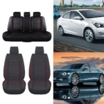 Full Set Automobile Seat Protection Cover Breathable Leather Vehicle Seat Covers Car Seat Cover Protector for Car Truck SUV Van
