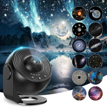 Starry Sky Projector, Projector Lamp, Starry Sky for Bedroom, 13Planet Discs, LED Starry Sky Projector for Children, Adults, B