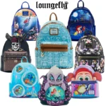 10 Styles New Loungefly Disney Ocean Series Moana Totem Print Mermaid Finding Nemo Mini Backpack