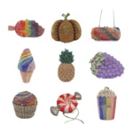 Daiwei Factory Wholesale Food Styling Metal Diamond Purse Luxury Crystal Bags Women's Rhinestone Evening Bags Handbag in Stock