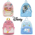 Loungefly Disney Cinderella Series Princess Lenticular Gus and Jaq Teacup Mini Backpack