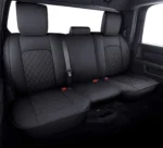 Waterproof Leather Dodge Ram Back Seat Covers Custom Fit 2009-2026 Models Compatible with Split Bench