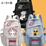 Naruto Sasuke Kakashi anime plays male and female students schoolbag backpack small cartoon laptop travel backpack outdoor gift