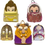 9 styles Loungefly Disney Beauty and The Beast Beast and Princess Bell Winter Cosplay Mini Backpack