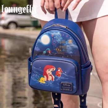 New Loungefly The Little Mermaid Ariel Fireworks Villains Ursula Mini Backpack Wallet