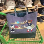 Drawstring Bag Girl Denim Bag Large Capacity Leisure Embroidery Handheld Tote Bag 780165/780166/780168